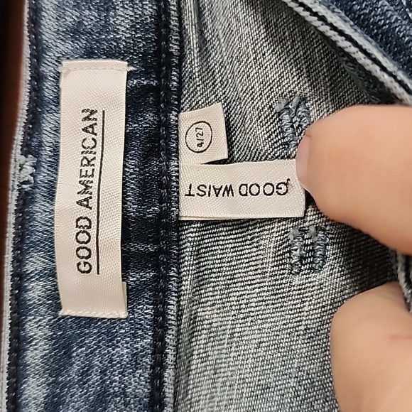 Good American Two Tone Jeans Sz 4/27 - Picture 3 of 10